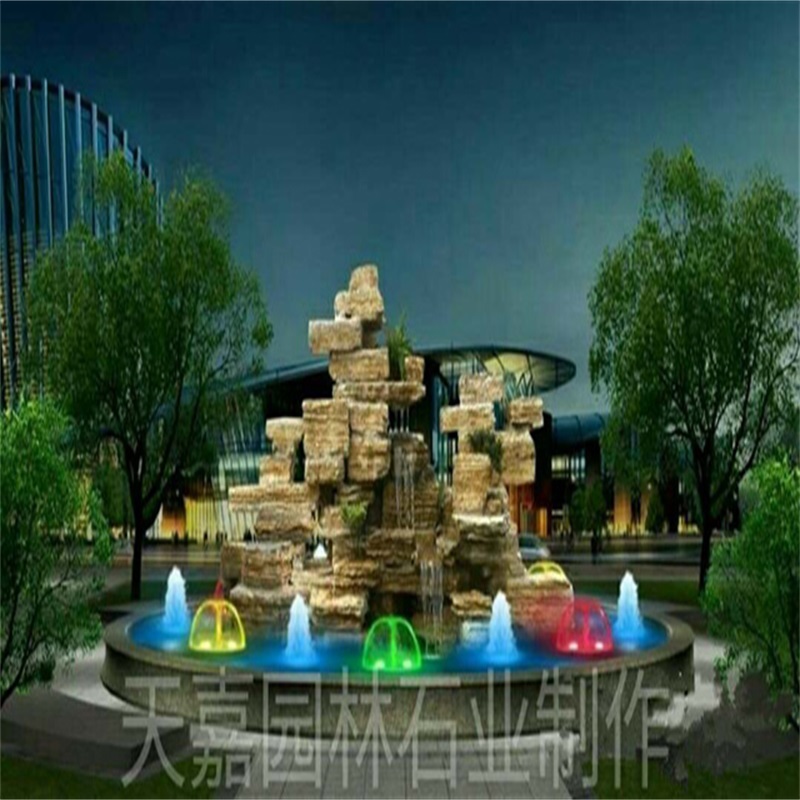 卢氏水幕墙喷泉设计